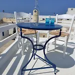 White Cycladic Town House With Sea Vew